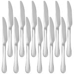 GOODFEER Dinner knife, Stainless steel cutlery knives set, pack of 12