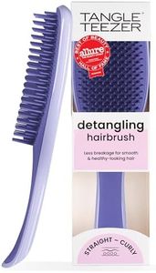 Tangle Teezer Ultimate Detangler Brush for Wet & Dry Hair, Eliminates Knots & Reduces Breakage for Straight to Wavy Hair Types, Amazon Exclusive Lilac Purple