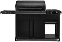 Traeger Grills Woodridge Pro Plus Electric Wood Pellet Grill and Smoker, 970 Sq. In., Folding Side Shelf, WiFIRE Technology, Super Smoke Mode, Outdoor Pellet Smoker Grill with Cabinet, Black, TFC97JLK