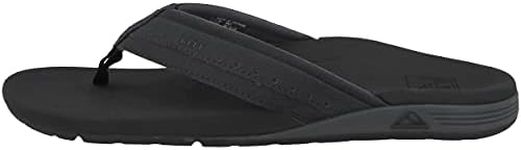 Reef Mens Ortho-Spring Flip Flop, Black, 10