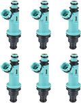 ACROPIX Car Fuel Injector Nozzle Replacement Fit for Lexus IS300 2001-2005 23250-46090 - Pack of 6 Blue