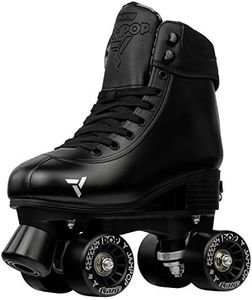 Crazy Skates Adjustable Roller Skates for Boys and Girls - Jam Pop Series - Size Adjustable to Fit 4 Sizes - Black (Size: Small | j12-2)