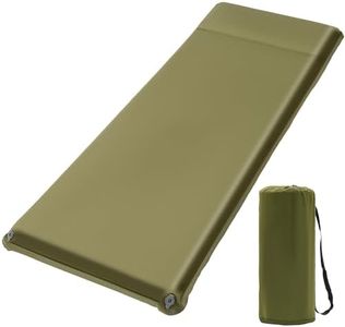 FEAHRZEUG Memory Foam Camping Mattress, Fast Inflating in 25s Sleeping Mat Inflatable Camping Mat Self Inflating Camping Mattress Sleeping Pad for Tent Backpacking Travel Hiking, 76.8''x25.6''x2.4''