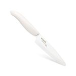 Kyocera Advanced Ceramic Revolution Series 4.5-inch Utility Knife, White Handle, White Blade