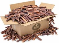 Bully Bunches Premium 6" Standard Odour-Free Bully Sticks for Small to Medium Dogs & Puppies - Long Lasting Chews for Oral Care - All Natural, Single Ingredient Beef Dog Treat, No Rawhide (108 Count)