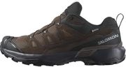 Salomon X Ultra 360 Leather Gore-Tex Chaussures Imperméables de randonnée pour Homme, Stabilité, Adhérence, Protection tout temps, Dark Earth, 43 ⅓
