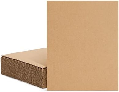 25 Pack Corrugated Cardboard Sheets, 8x10 Flat Card Boards Inserts for Crafts, Packing, Shipping, Moving, Mailing, DIY Art Projects, Classroom Supplies (2mm Thick)