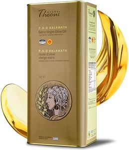 Theoni Extra Virgin Olive Oil 5 Litre Cold Pressed Greek Olive Oil from Kalamata, Rich Flavor for Cooking, Salads, Pasta & Dressings | Low Acidity (≤0.3) EVOO, Premuim & Healthy