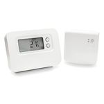 Adept/Honeywell 7 Days Programmable Wireless Room Thermostat with Relay Box - Energy Saving Replacement of CM927 CMS927 CMS927B1049 Series Smart Thermostat - White