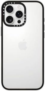 CASETiFY Compact iPhone 16 Pro Max Case [Lightweight / 4 ft. 2X Military Grade Drop Protection/Slim] - Clear Black