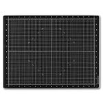 Glass Craft Mat | Heat, Scratch, & Stain Resistant | Perfect for Mixed Media Artwork (Rich Black, 13.5 x 18in)