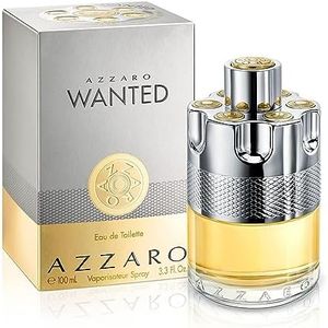 Azzaro Wanted Eau de Toilette - Vibrant & Irresistible Mens Cologne - Woody, Citrus & Spicy Fragrance - Cardamom, Lemon, Vetiver - Everyday Wear - Luxury Perfumes for Men - Full Size, 3.3 Fl. Oz