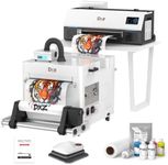 DXZ A3 DTF Printer with Shaker Oven & Air Purifier, High-Speed with F1080 Printhead, 4.5” LED Multi-Function Touch Screen, 13'' Apparel Printer T-Shirt Printing, 2-Year Ink Included