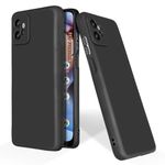 PrintWhiz Soft Silicone Mobile Back Cover Compatible with Motorola Moto G32 | Shockproof Protective Case/Cover with Full Edge Protection (Plain Black)($BL-MOT-G32-000)