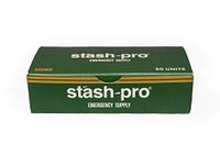 Stash-Pro Emergency Supply / 2 Rolling Paper + 2 Tips/Pack of 50 Strips/Brown