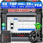 Autel MaxiCheck MX808S-TS OBD2 Scanner: 2025 MK808S + TS508, Work as TPMS Relearn Tool MK808S-TS, MK900-TS with TPMS Programming Relearn, Upgrade of MK808TS MK808S, 28+ Service, Active Test, OS11