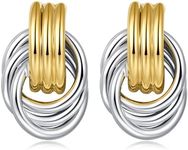 WOWORAMA Double Circle Drop Earring