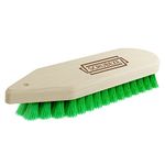 Scrubeze Wooden Scrubbing Brush Heavy Duty with Hanging Hole - PP Hard Bristles Brush for Cleaning Floor, Deck, Tile, Grout, Iron, Boots, Car & Carpet– Stiff Hand Brush (Wood, Pack of 1 Natural)