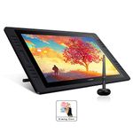 HUION Kamvas Pro 20 Graphic Drawing Monitor 19.5 Inch - Upgraded Version with AG Glass HD Full Laminated Screen Battery-free Stylus 16 Shortcut Keys & 2 Touch Bar for Remote Learning & Work