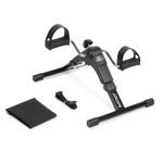 Fitkit by Cult Pedalgo Mini Cycle Pedal Exerciser with Adjustable Resistance| Digital Display| Compact & Portable Design - for Light Leg and Arm Exercise and Physiotherapy at Home (Black)