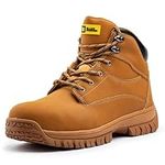 Black Hammer Mens Safety Boots Steel Toe Cap with Midsole Protection Wide Fit Ideal Work Boots for Men Ryder (9 UK)