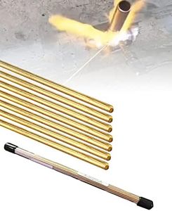 7 Rods Brazing Rods, Brass Solder, Brass Welding Rod for Oxyacetylene Gas Welding Brazing Copper Copper Alloy and Steel, Brass Rods for Crafts DIY 1/8" X 9.44"