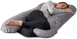 Milliard U Shaped Body Pillow Memory Foam Comfort for Sleeping, Elevating Legs, Supporting Back, Side, Front and Stomach Sleepers with Breathable, Relaxing Support. for Pregnancy and Maternity Use