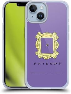 Head Case Designs Official Friends TV Show Peephole Frame Iconic Soft Gel Phone Case Cover Compatible with Apple iPhone 14