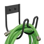 Josmimic Wall Garden Hose Holder - Metal Hose Pipe Holder - Hose Hanger Wall Mounted for 100/110/150 FT Water Hose Extension Cords Vacuum Hose.