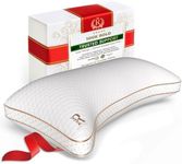 Royal Therapy King Memory Foam Pillow, Adjustable Shredded Odor-Free Pillow for Neck & Shoulder Pain Relief, Support for Back, Stomach, Side Sleepers