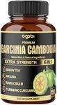 Premium Garcinia Cambogia 20:1 Extract Capsules 8550 mg - with Green Tea, Arjuna, Garlic, Turmeric, Black Pepper - Body Health & Immune Support Supplement - 1 Pack 150 Caps for 5 Months