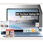 PxIn Surface Laptop Go - 12.4 Inch Privacy Screen Filter | NO Eye Strain | Anti-Blue Light + Anti Glare | No Dry Eyes | Privacy Screen Protector | Touch Screen Enabled