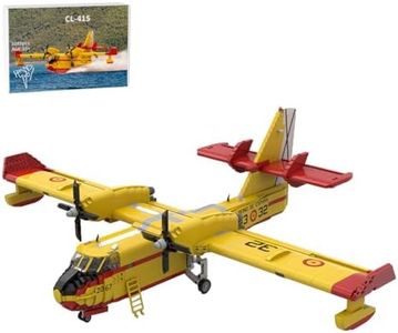 Brickoraxd 1/35 CL-415 Amphibious Firefighting Aircraft Building Blocks Set