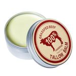 Tallow Balm, Tallow and Honey Balm Face, Beef Tallow Balm 100% Grass Fed Beef Tallow for Skin(70g/2.5oz) Full Body Moisturizer, Natural Beef Tallow Lotion for Skin Care, Lemon Scent