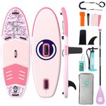 Niphean (Ultra-Light) Inflatable Paddle Board with StabilTrac Fin and Durable SUP Accessories, 10'/7'6'' Stand Up Paddle Boards for Adults & Youth, Versatile Yoga Paddle Board