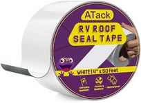 ATack RV Roof Repair Tape, White, 4" x 50 Foot Trailer and Camper RV Roof Sealing Tape | UV-Resistant and Waterproof Roof EPDM Sealant Patch Tape | Automobile Butyl Roof Repair Sealant Tape