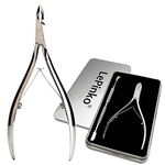 LePinko Salon-Quality Cuticle Trimmer with New Cuticle Pusher, Super Labor-saving Cuticle Cutter, Sharp Cuticle Clippers for Manicurist, Professional Pedicure Manicure Nail Care Tool, 5mm Jaw