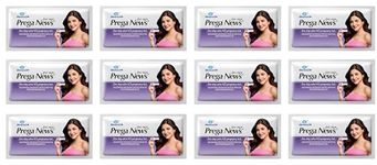 Prega News One Step Urine HCG Pregnancy Test Kit Device (Pack of 12)