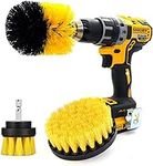 Drill Brush Attachment [3 Pcs Set] Bathroom Surfaces Tub, Shower, Tile and Grout All Purpose Power Scrubber Cleaning Kit –Grout Drill Brush Set – Drill Brushes Set Drill Brush Power Scrubber