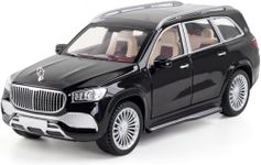 Sky Tech® Big Size Mercedes Benz GLS 600 SUV Maybach 1:24 Scale Model Car Exclusive Alloy Metal car Pull Back Die-cast Car Metal Toy Openable Doors & Light Music Best Gifts Toys【Colors as Per Stock】