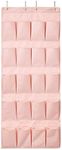 DormCo Hanging Over-The-Door Shoe Pockets - TUSK® College Storage - Rose Quartz