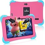 Fivahiva Kids Tablet 7 inch Android 12 Tablets for Kids, Parental Control, 2GB+32GB,HD Display, Dual Cameras, WIFI, Bluetooth, Kids Edition Tablet with Kid-Friendly Case (Pink)