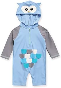 VAENAIT BABY Infant Boys Girls Onepiece Rashguard Swimsuit Owl Sky_Baby S