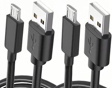 10Ft Micro USB Cable (2Pack) compatible with for Charging Fire HD67810 Kids Edition and Charging Fire HD67810 Tablet,HDX 6" 7" 8.9",Kindle Fire HD, Kindle E-Reader,Oasis,Paperwhite,Voyage,And more.