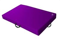 Landing Crash mats, Deluxe 15cm thick high impact, Extra large Shock Absorbing triple layered foam Gym Mats (Purple)