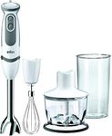 Braun MultiQuick 5 Vario MQ5235 Hand Blender, Sauce Mixer, BPA-Free Plastic Beaker - White/Grey