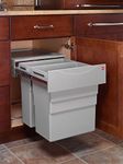 Hafele 502.70.522 Double Easy Cargo 13 Gallon Pull-Out Waste Bin