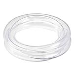 uxcell PVC Hose Tube, 12mm(0.47") ID x 16mm(0.62") OD 1.5m/4.9ft Clear Vinyl Tubing, Plastic Flexible Water Pipe