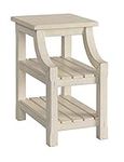 Martin Svensson Home Barn Door Chairside Table with Power, Antique White