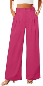 GRAPENT Maternity Pants for Work Women's Trousers Womens Slacks High Waisted Work Pants Pink Dress Pants for Women Work Outfits for Women Office Color Magenta Size Medium Size 8 Size 10